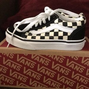 Old Skool (Primary Check) Black/White Vans